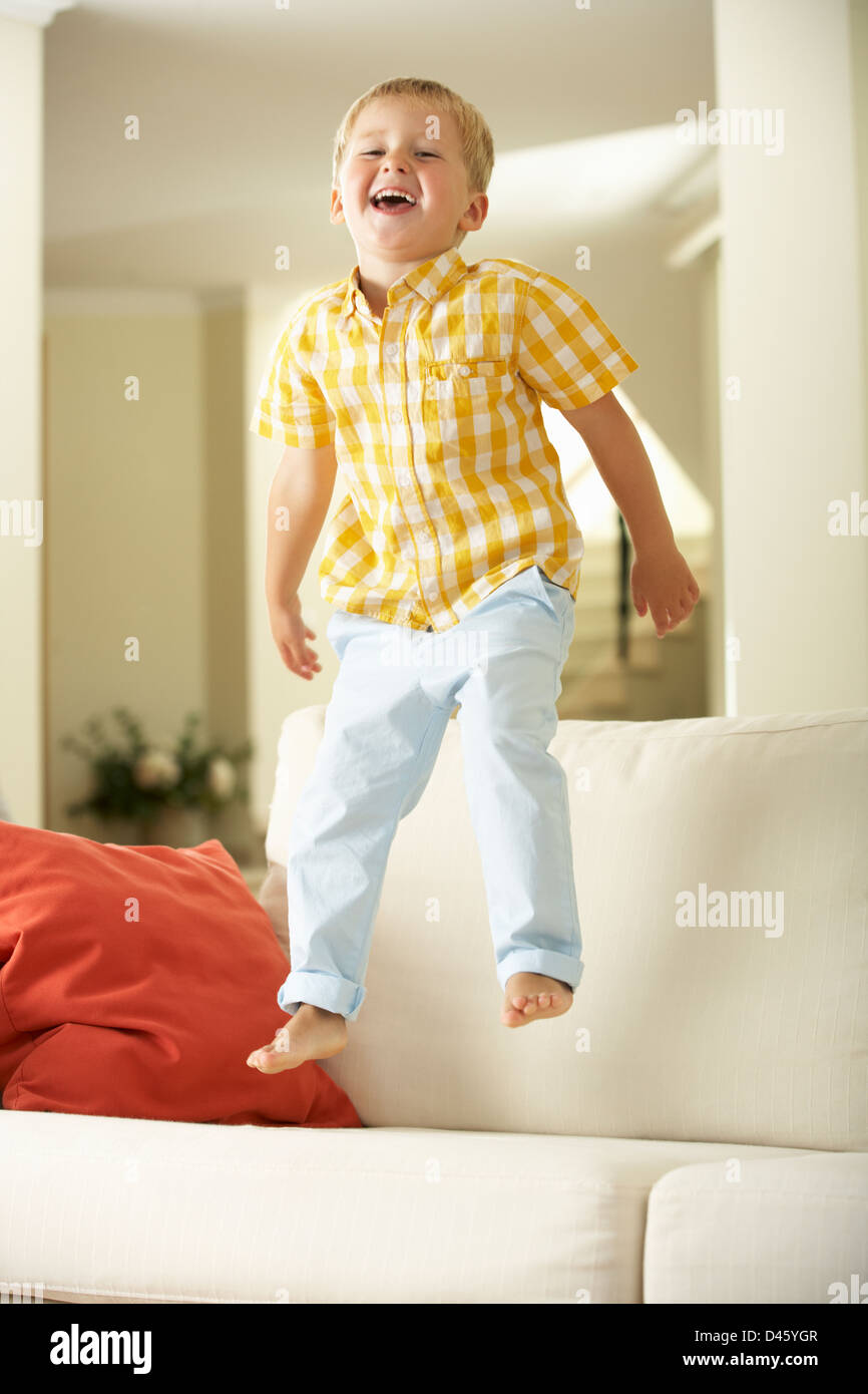 Jump On Sofa Stock Photos & Jump On Sofa Stock Images Alamy