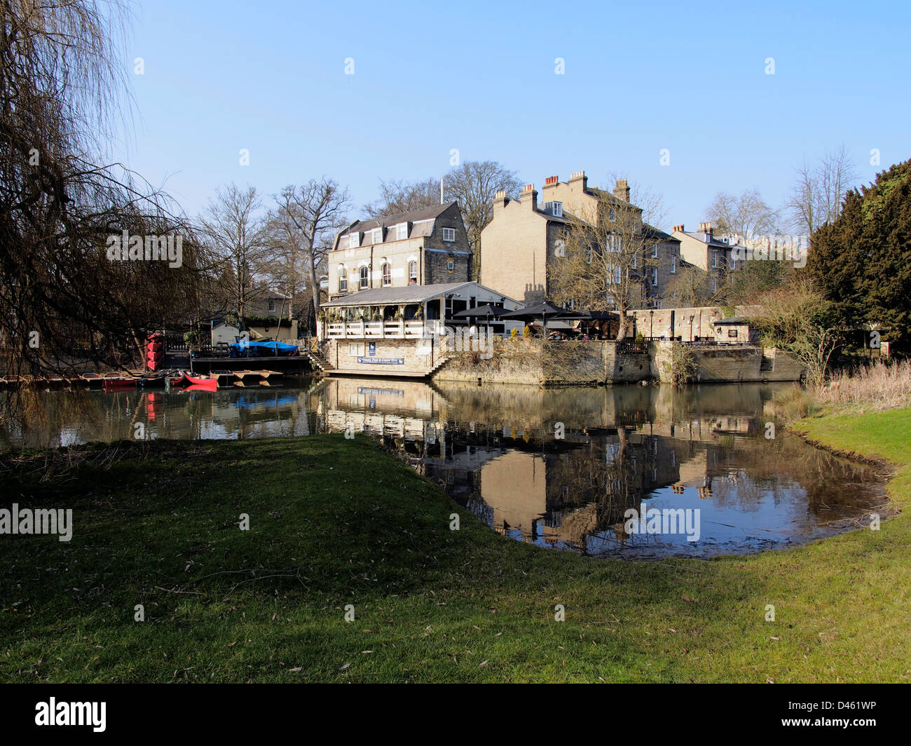 Granta Punt and Canoe Hire Cambridge Stock Photo Alamy