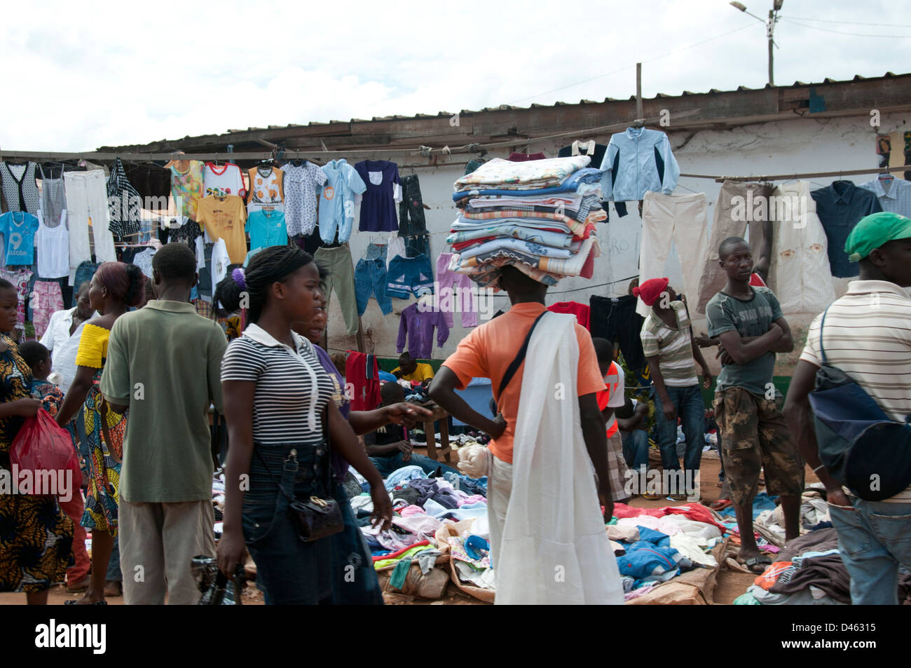 Central African Republic, Bangui Fighter's Market Stock Photo - Alamy