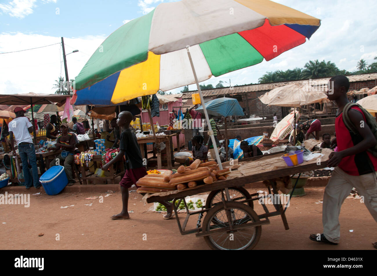 Central African Republic, Bangui Fighter's Market Stock Photo - Alamy