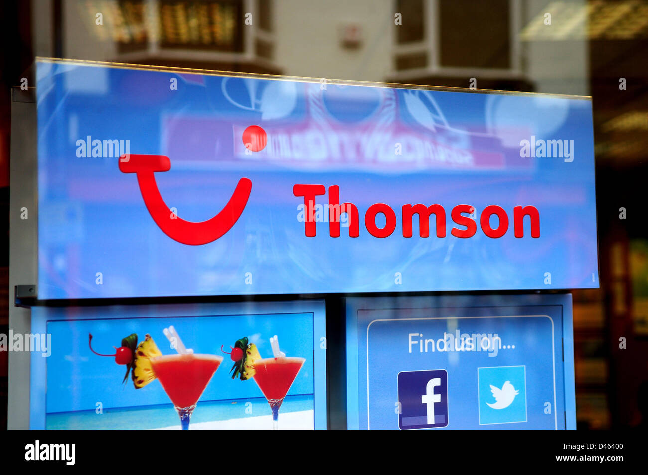 Thomson Travel Agency . Stock Photo