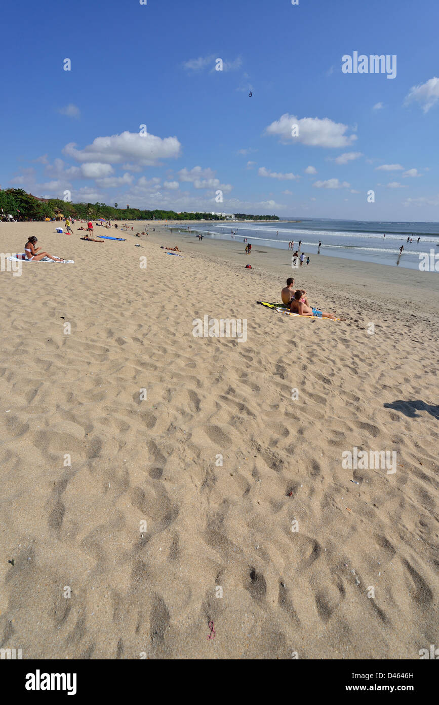 The beach at Kuta; Bali, Indonesia. Stock Photo