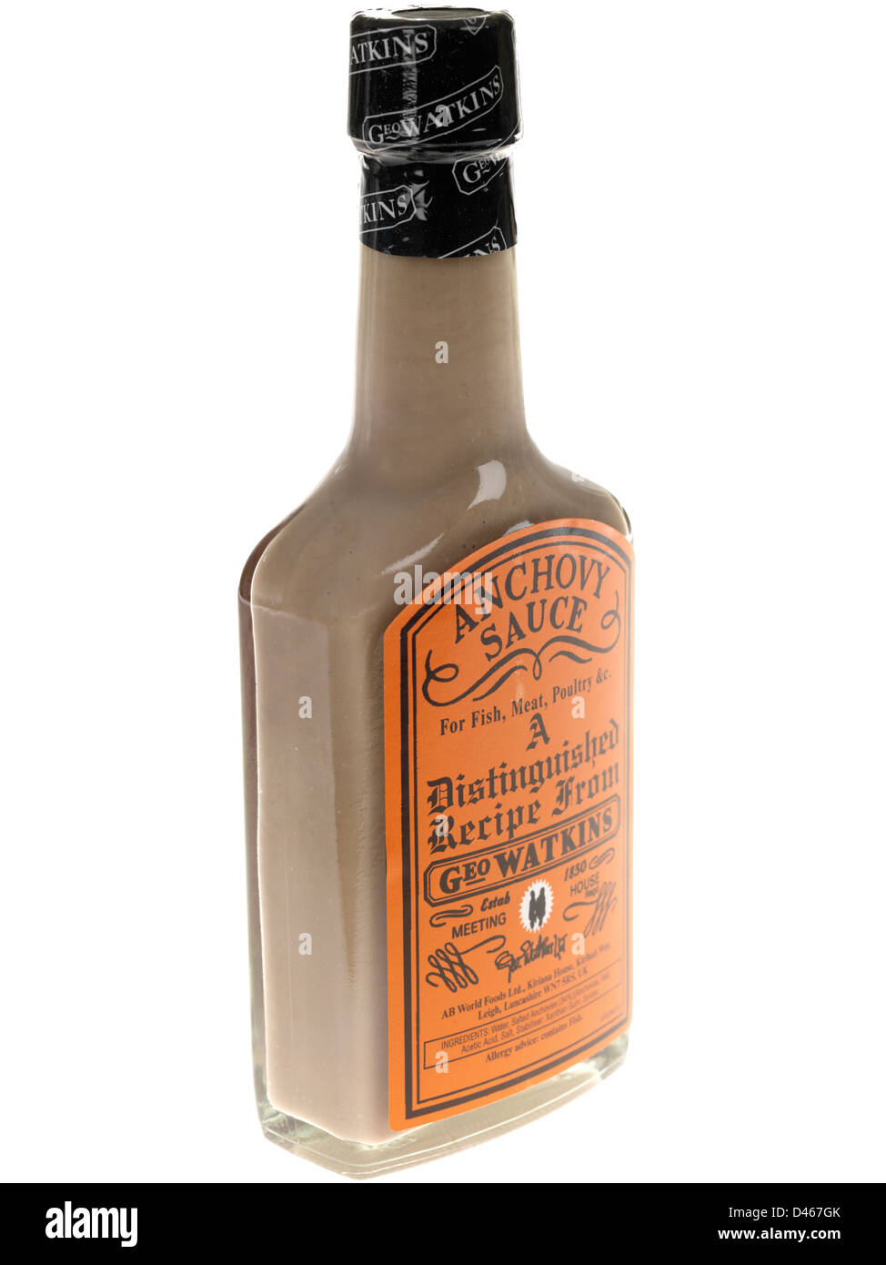 Bottle of Anchovy Sauce Stock Photo Alamy