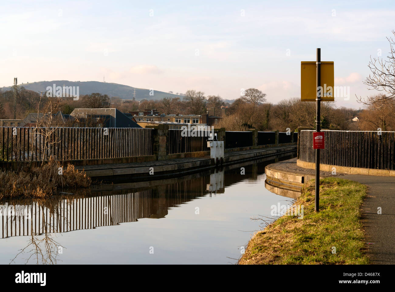 The Union Canal in Edinburgh, Scotland Stock Photo