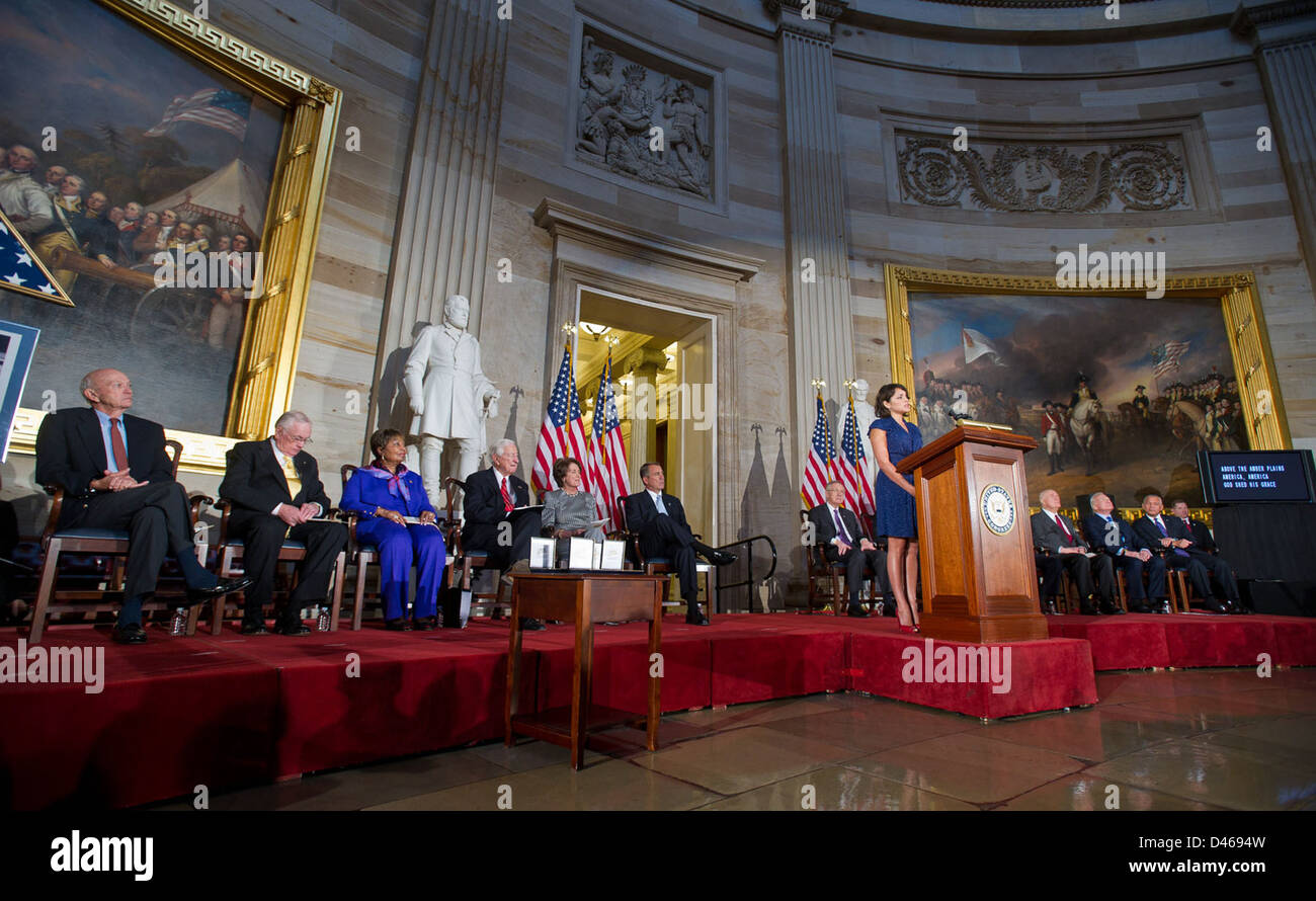 Congressional Gold Medal Ceremony (201111160011HQ) Stock Photo
