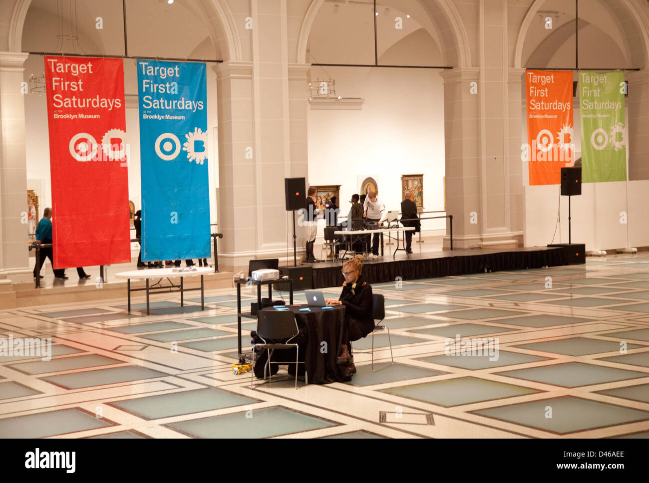 Brooklyn Museum Target first Saturday night Stock Photo Alamy