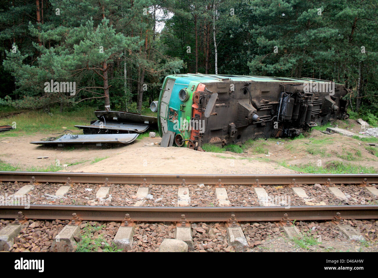 Fatal train crash Stock Photo - Alamy