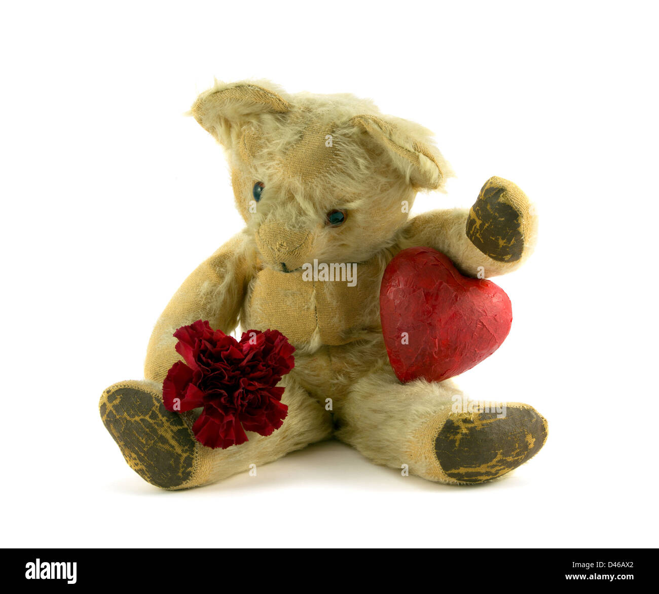 Cuddly white teddy bear red hi-res stock photography and images - Alamy