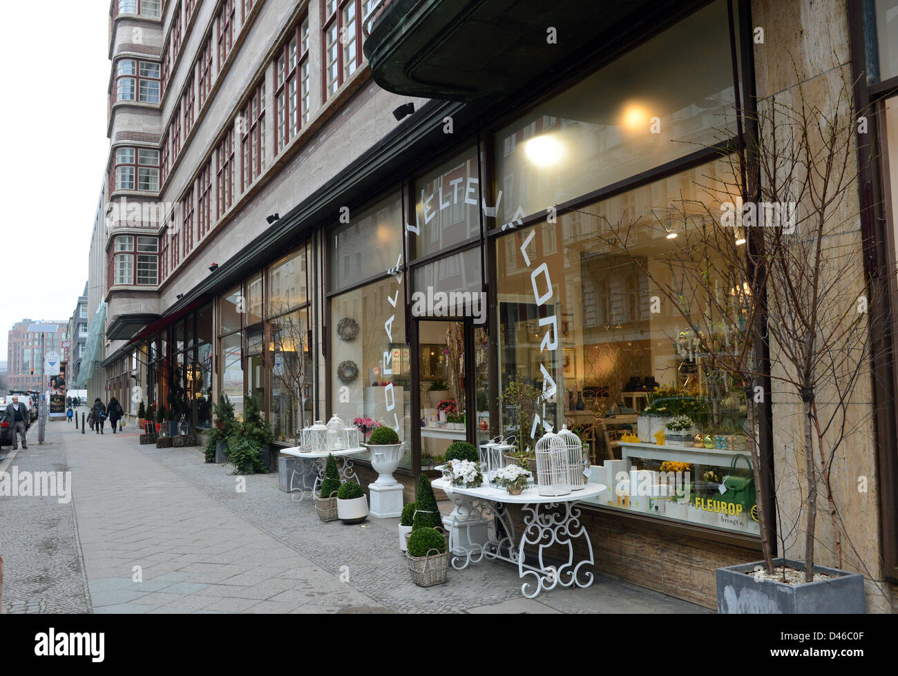 View of a flower shop at 53 Nuremberg Street in Berlin, Germany, 14