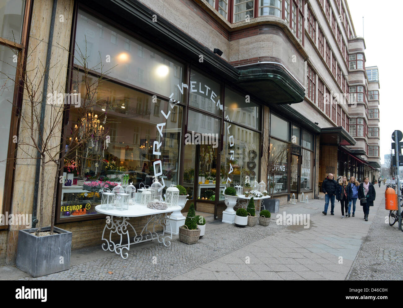 View of a flower shop at 53 Nuremberg Street in Berlin, Germany, 14