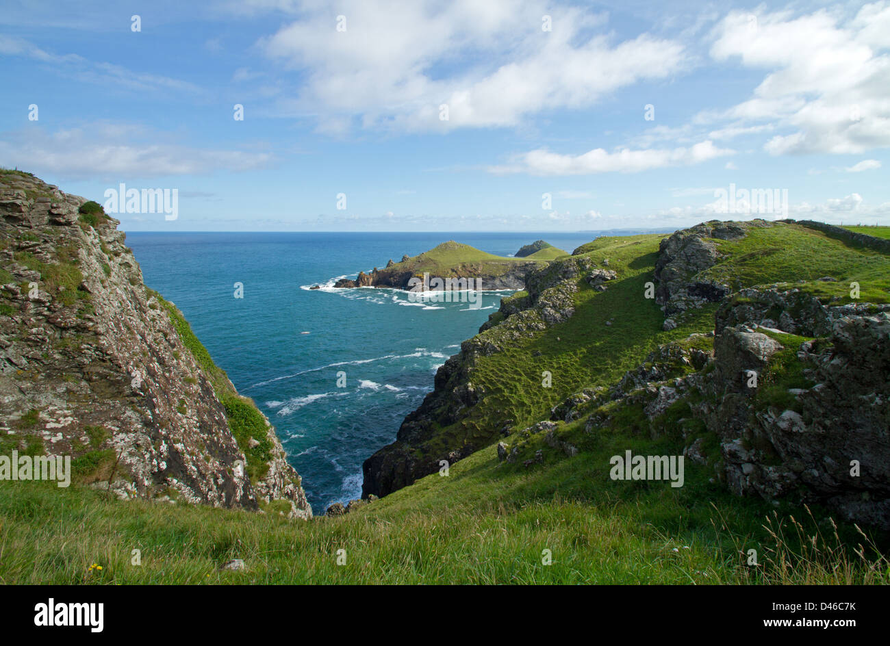 Pentire Point, Cornwall, England Stock Photo