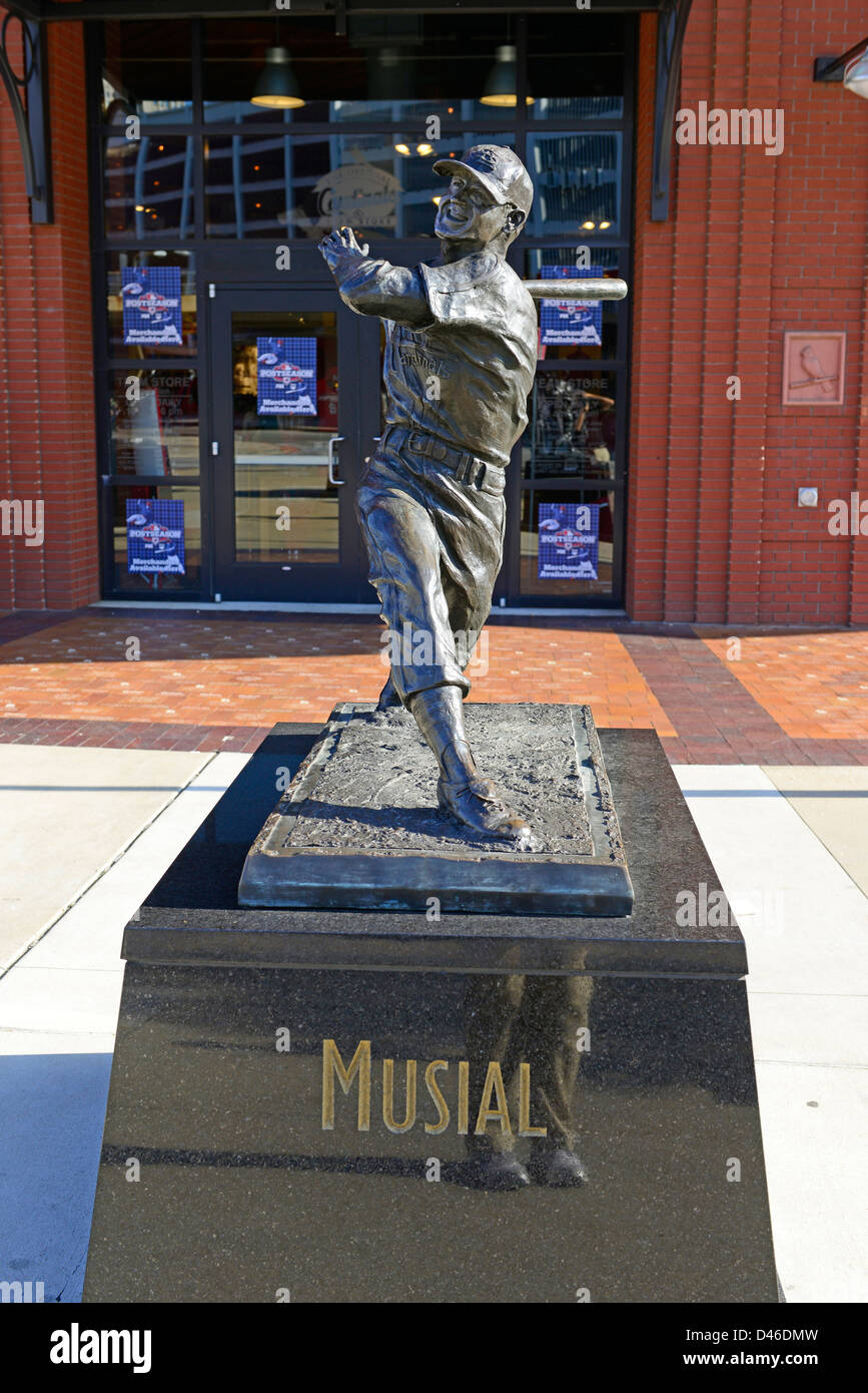 Stan Musial Statue Busch Stadium St. Louis MO Missouri Cardinals