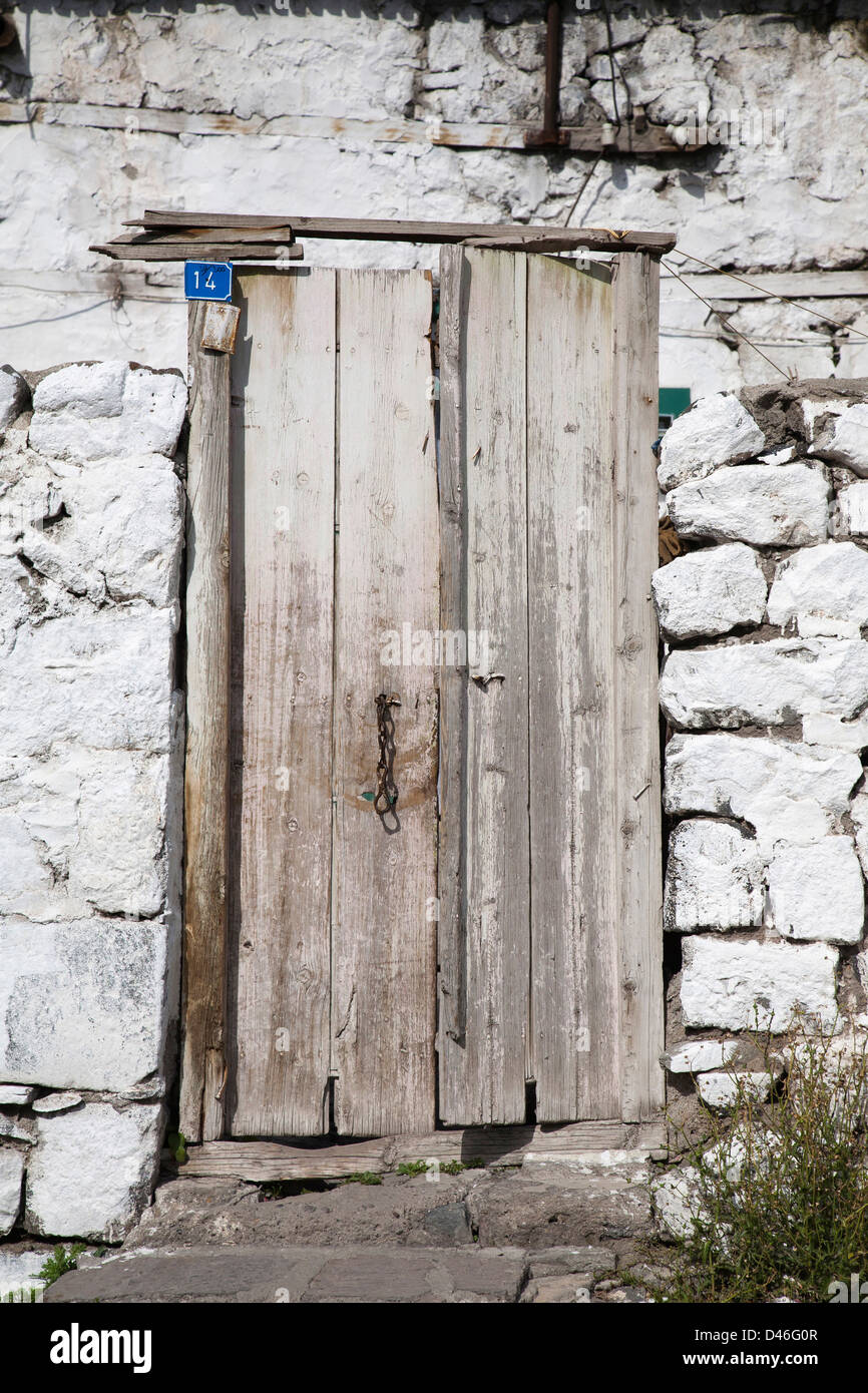detail of a door, town of kars, north-eastern anatolia, turkey, asia Stock Photo