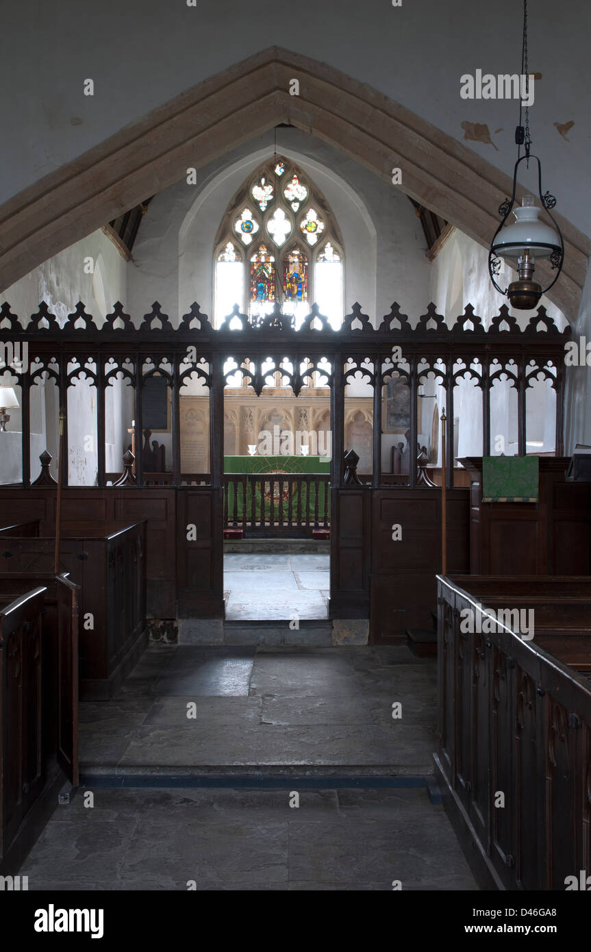 St. Nicholas Church, Saintbury, Gloucestershire, England, UK Stock Photo