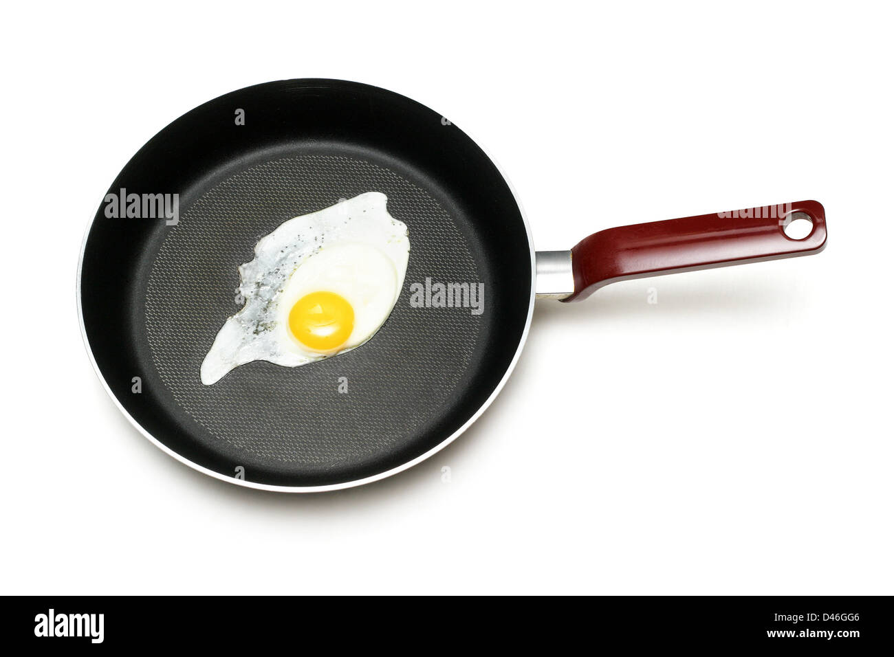 Fried egg isolated on white Stock Photo - Alamy