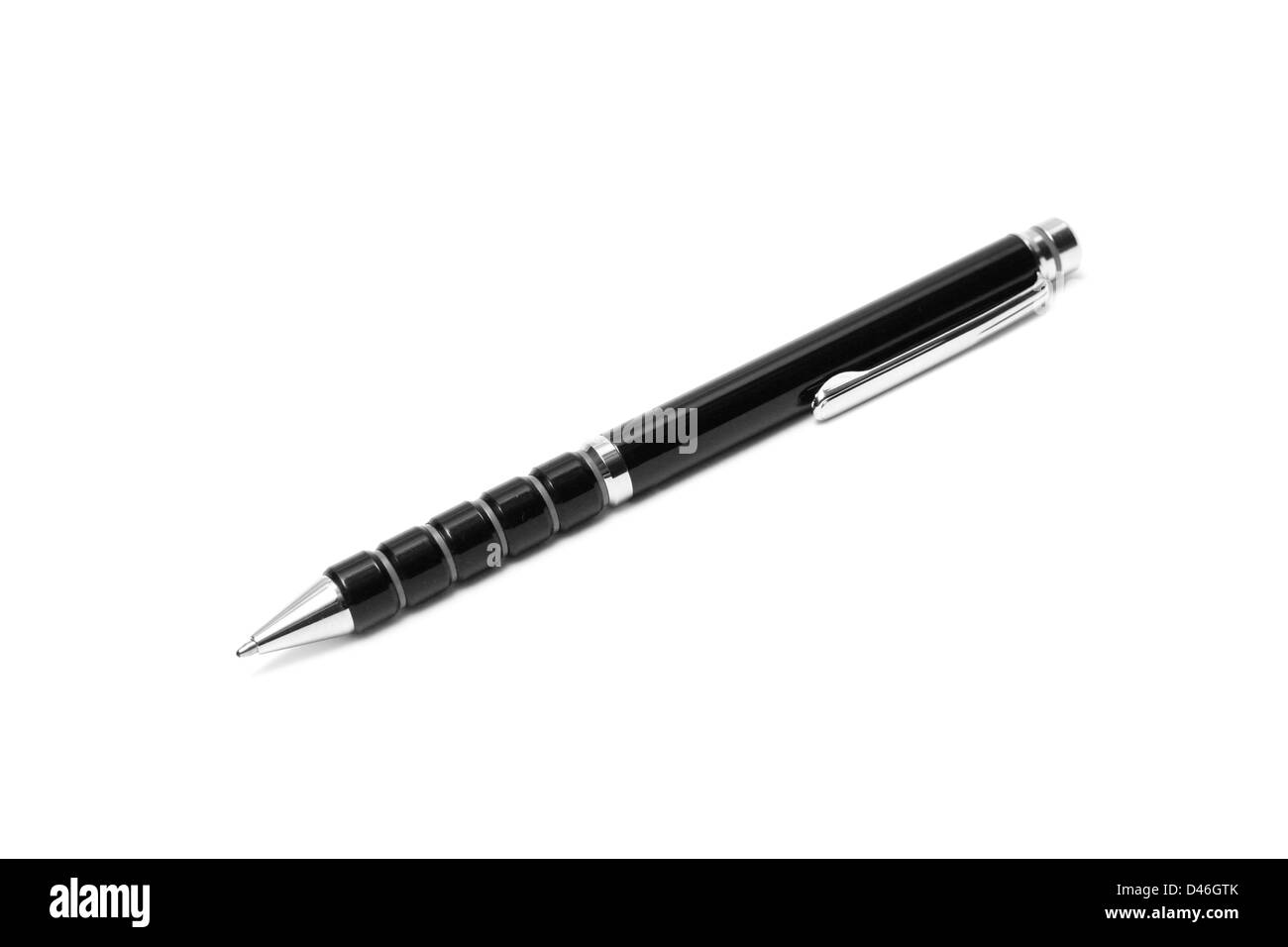 Black pen isolated on white Stock Photo