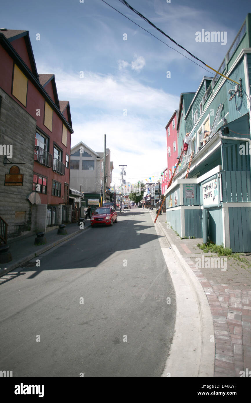 Street which is known for its many bars and pubs in St John's