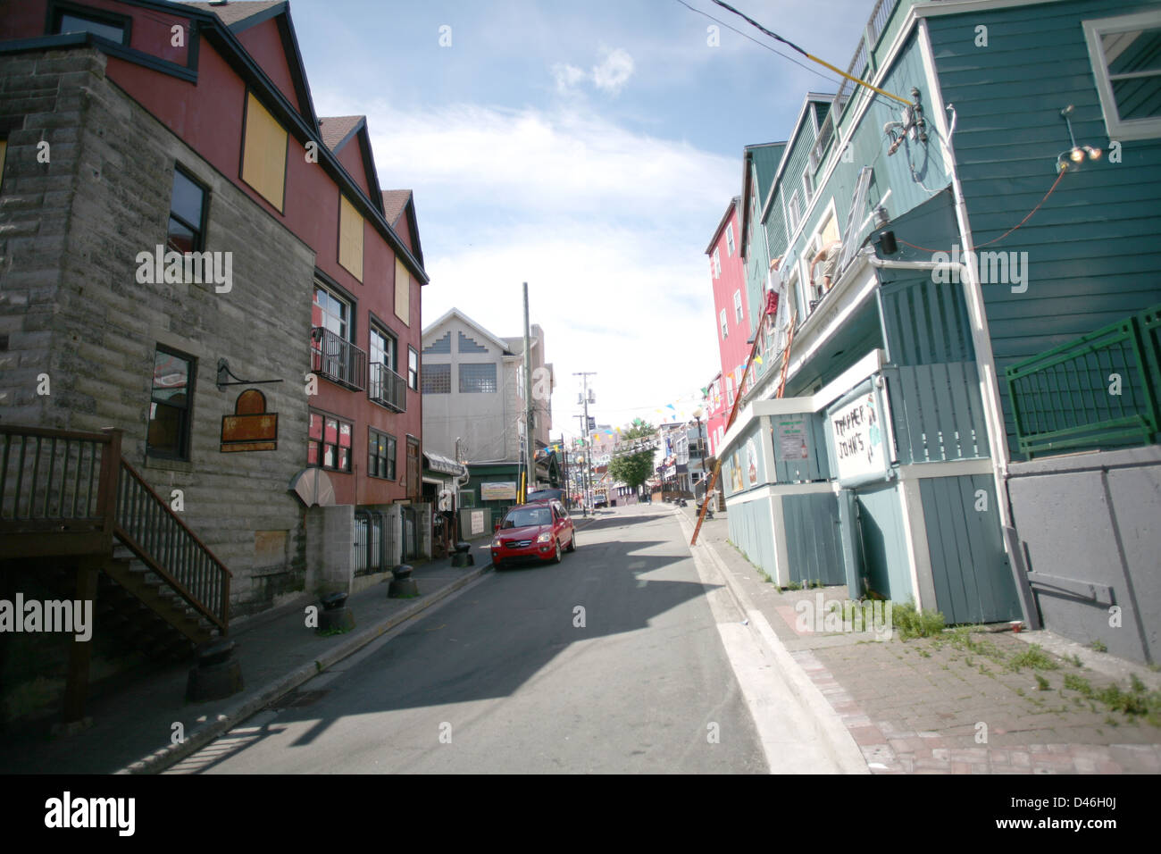 Street which is known for its many bars and pubs in St John's