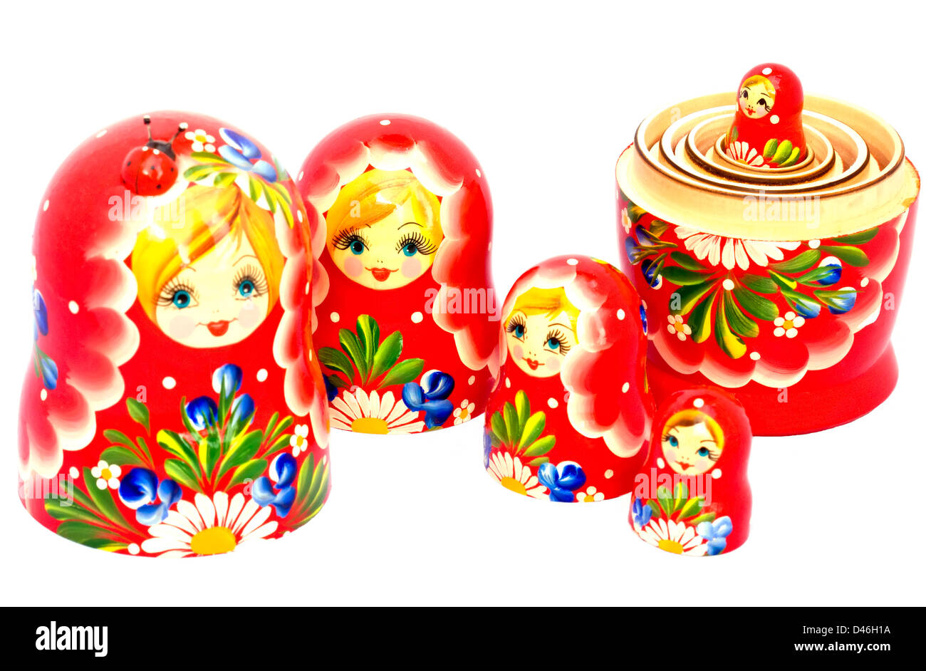 Russian traditional Matryoshka nested dolls Stock Photo - Alamy