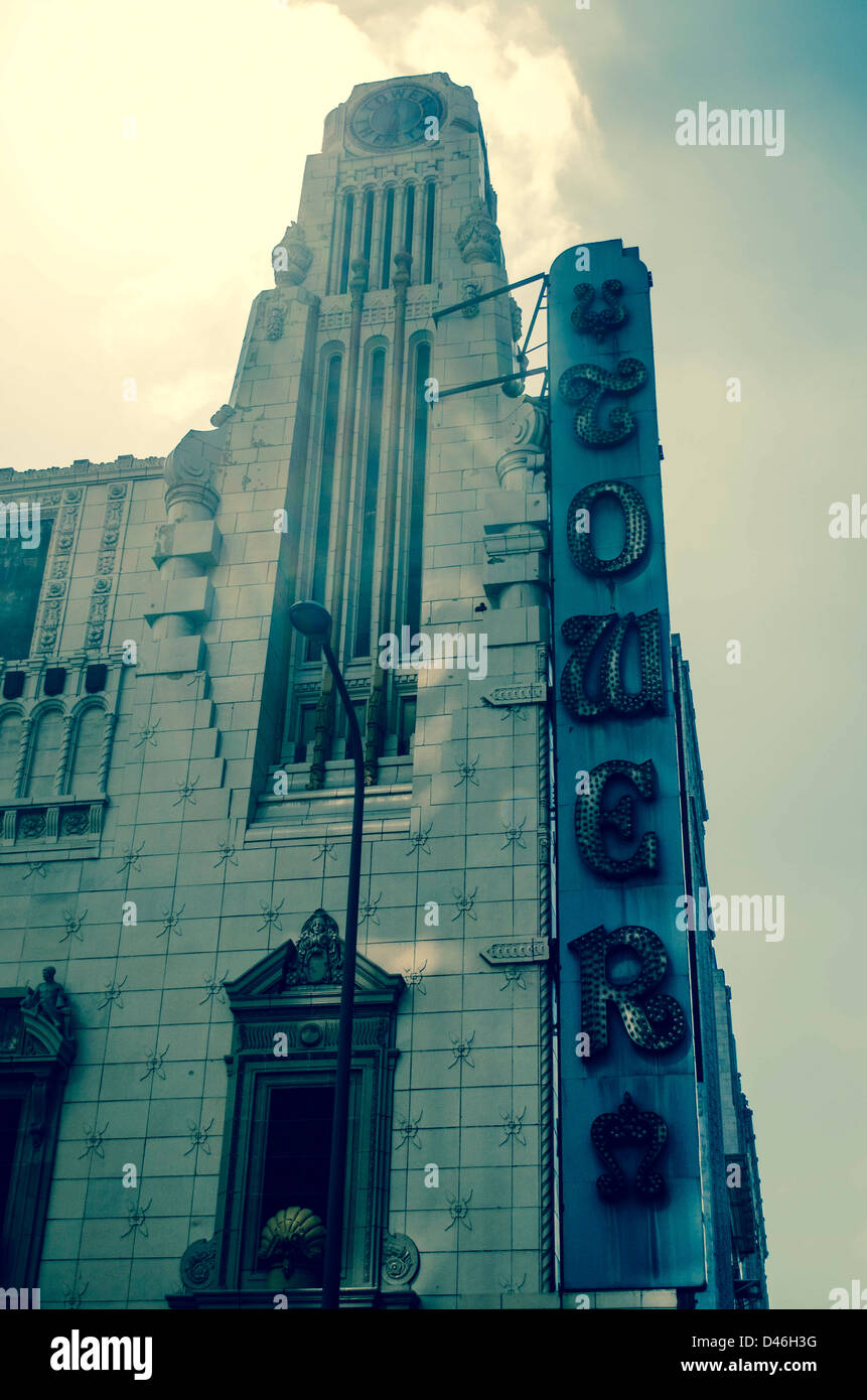 The Tower Theatre, Los Angeles downtown Stock Photo Alamy