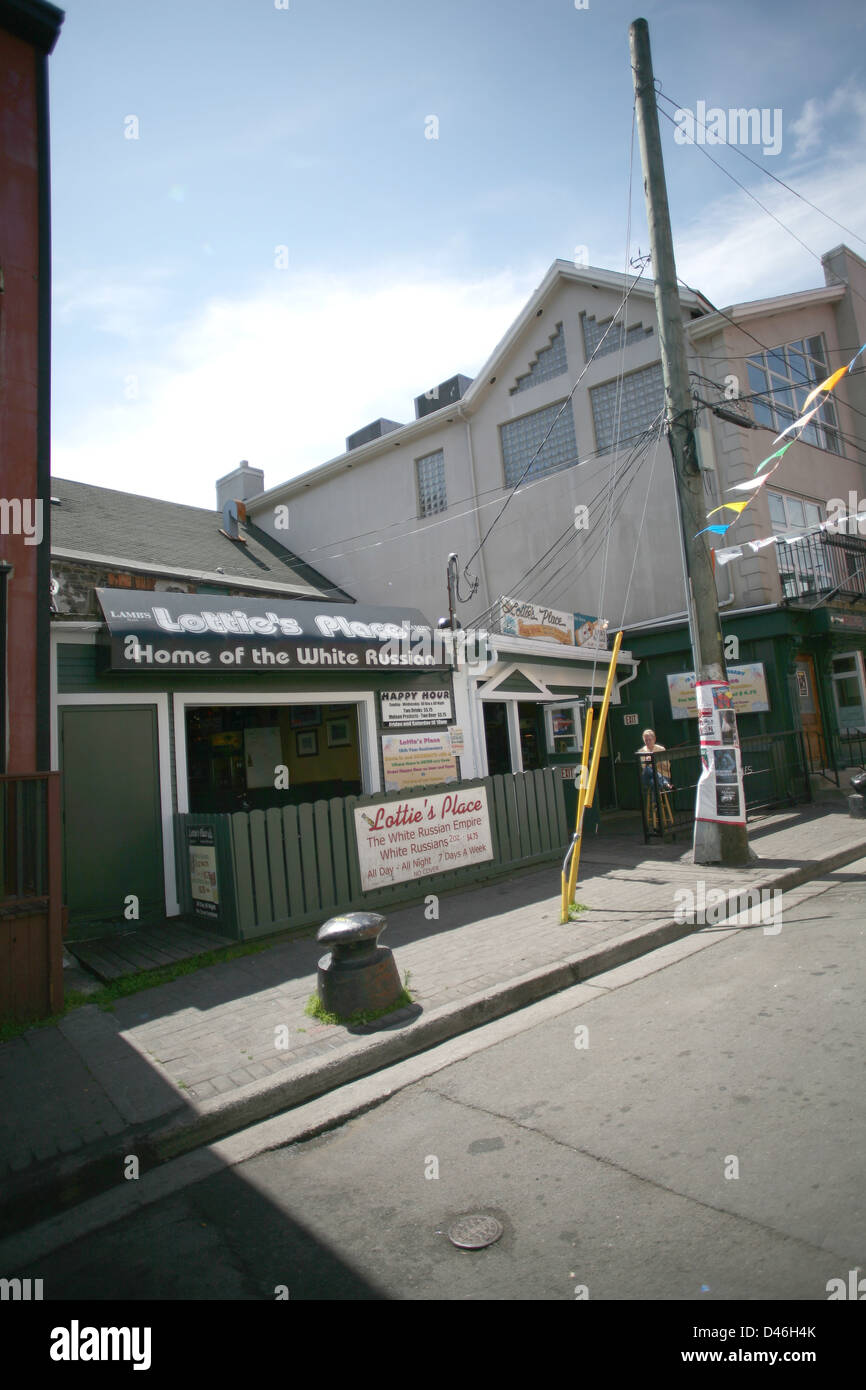 Street which is known for its many bars and pubs in St John's