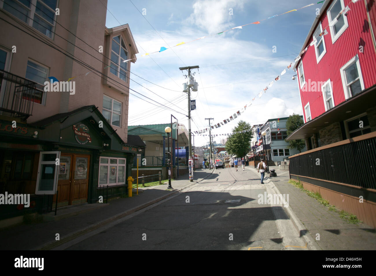 Street which is known for its many bars and pubs in St John's