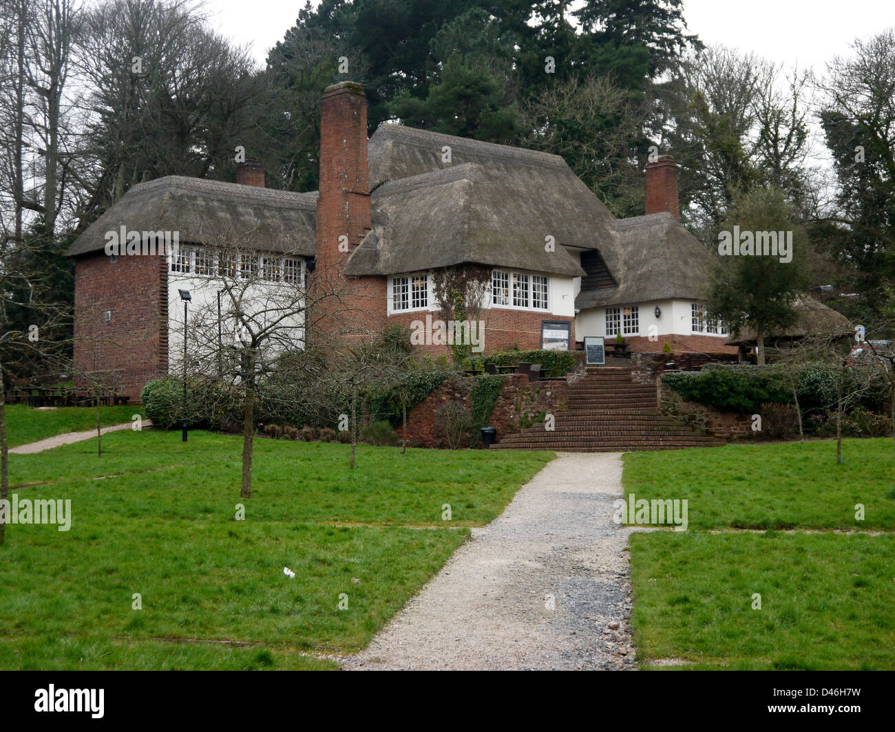 The Drum Inn at Cockington Stock Photo Alamy