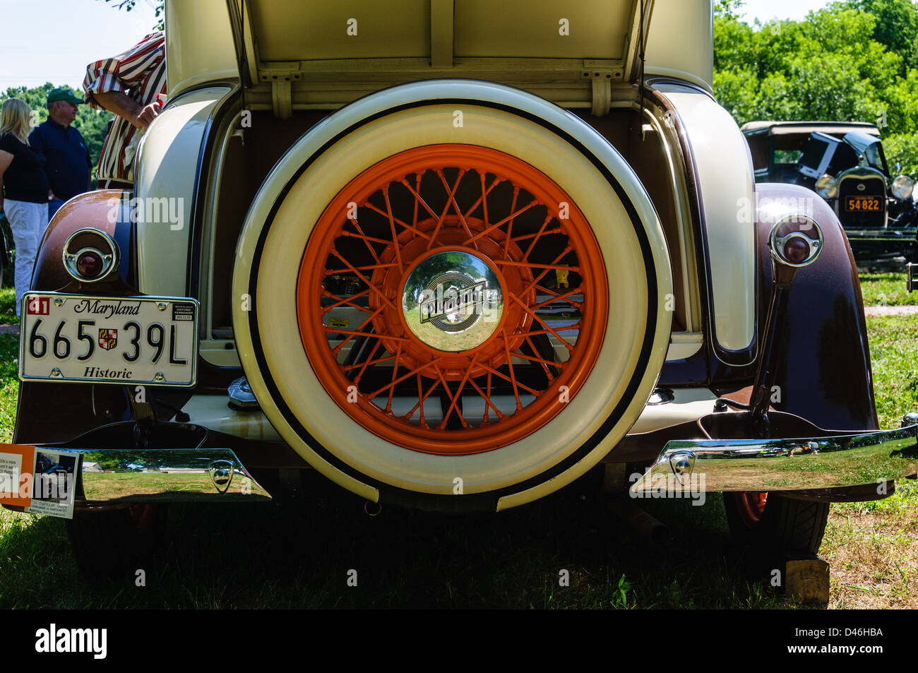1931 Plymouth, Antique Car Show, Sully Historic Site, Chantilly, Virginia Stock Photo