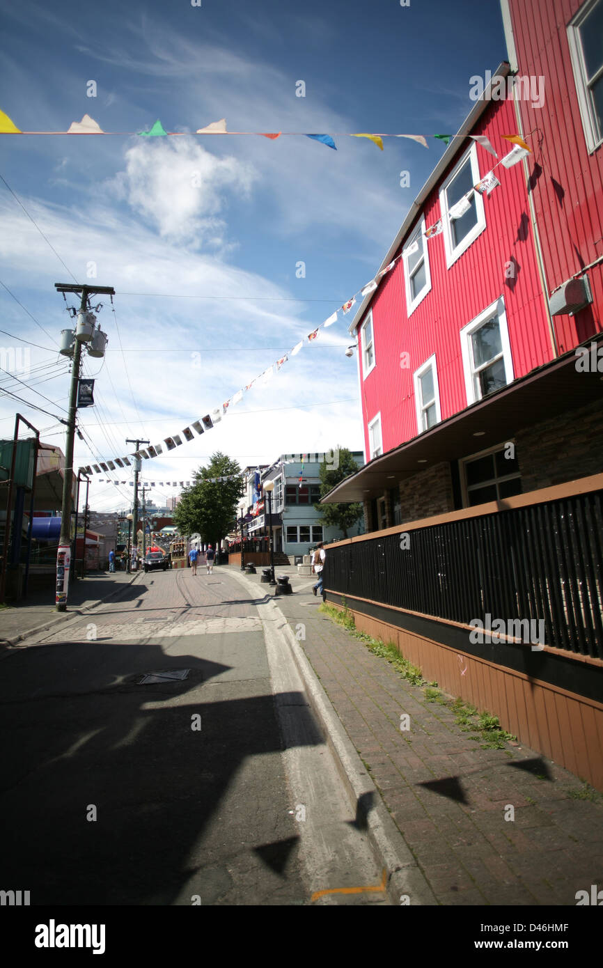 Street which is known for its many bars and pubs in St John's