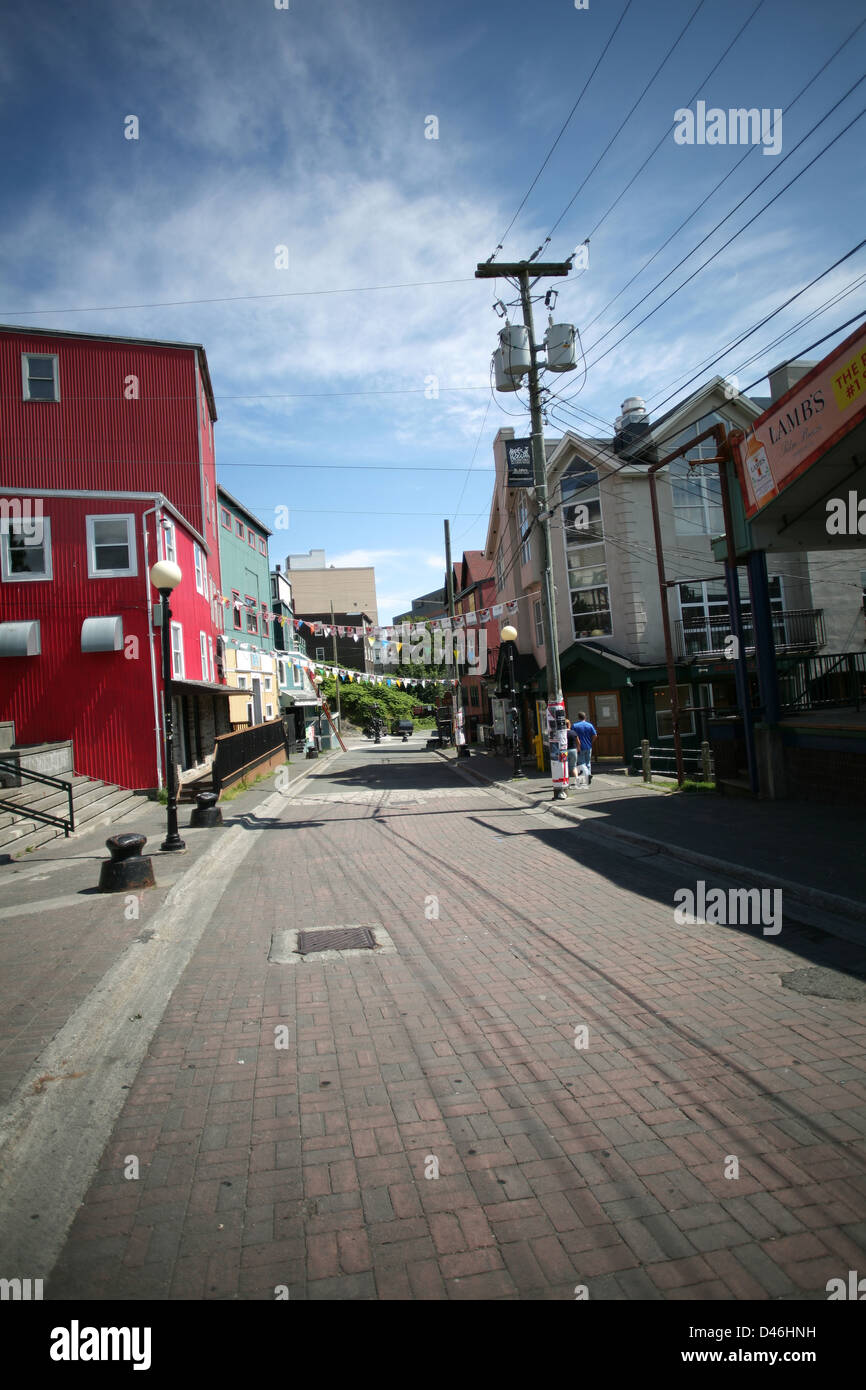 Street which is known for its many bars and pubs in St John's