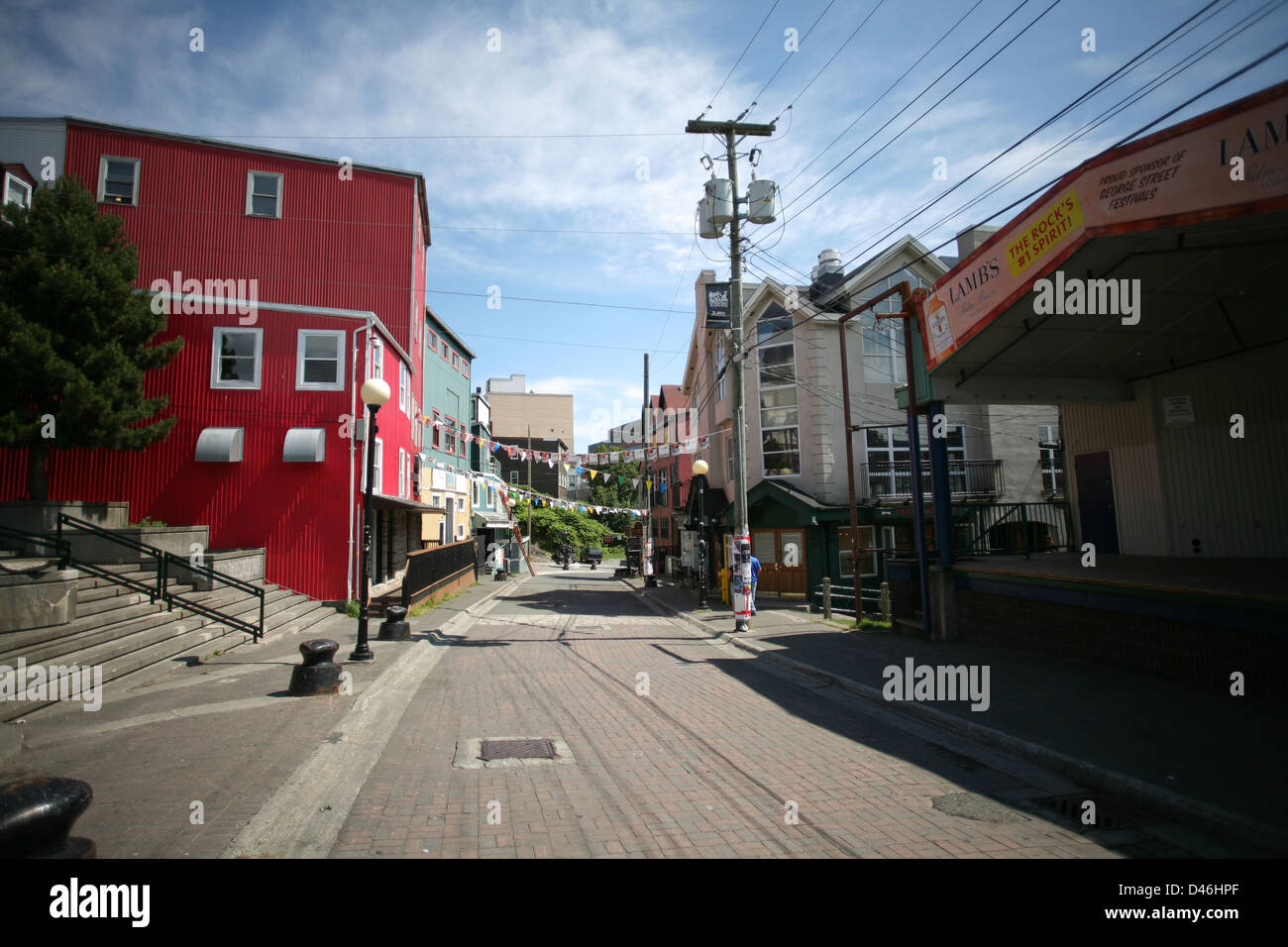 Street which is known for its many bars and pubs in St John's