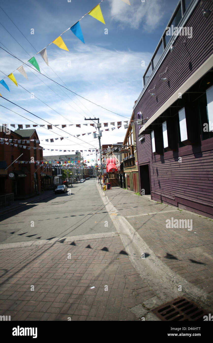Street which is known for its many bars and pubs in St John's