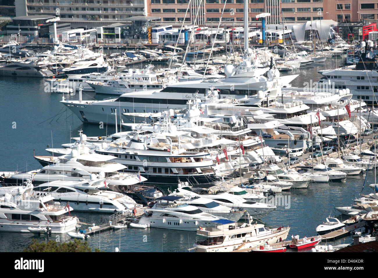 Port Hercule and marina Monaco Stock Photo
