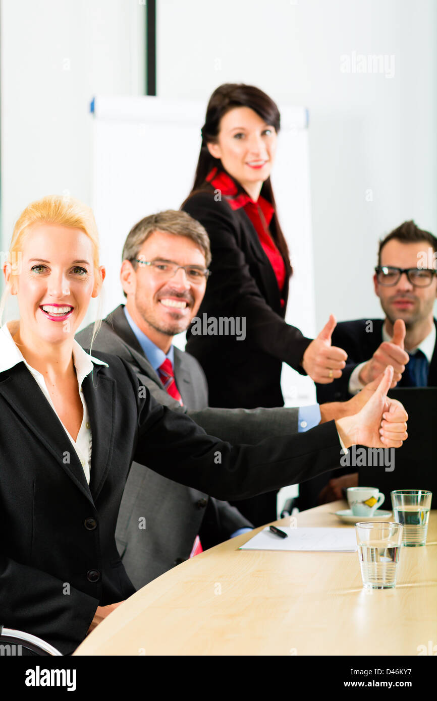Business - businesspeople have team meeting or workshop in an office, it is a very good team Stock Photo