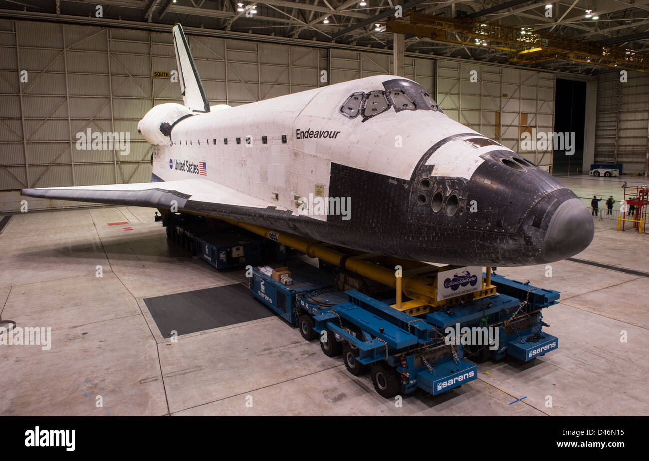 On October 11, 2012, the Space Shuttle Endeavour was prepared for its ...