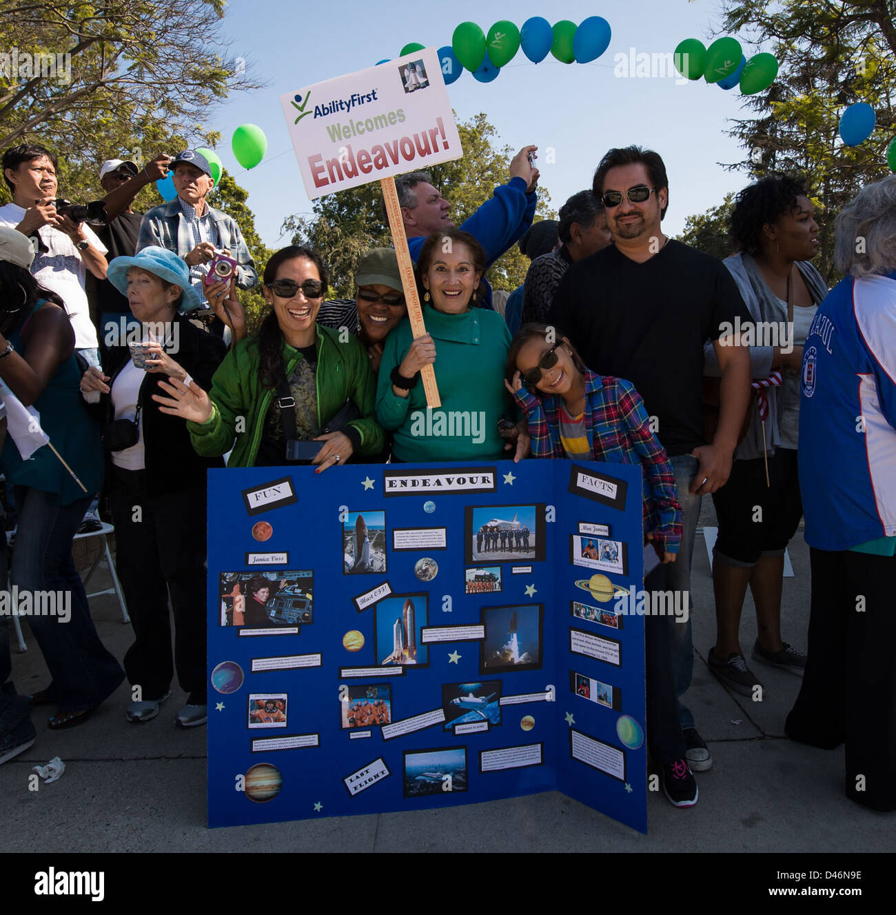 The Space Shuttle Endeavour was moved through the streets of Los ...