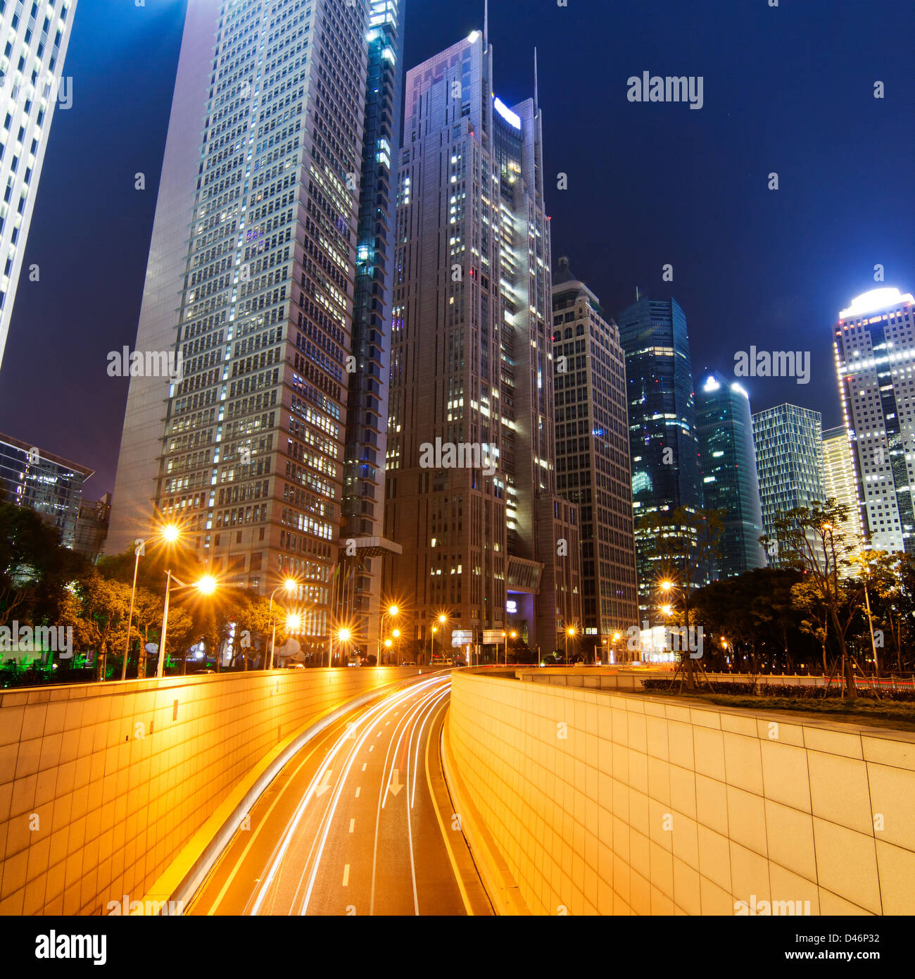 The beautiful night view of Shanghai,in China Stock Photo - Alamy