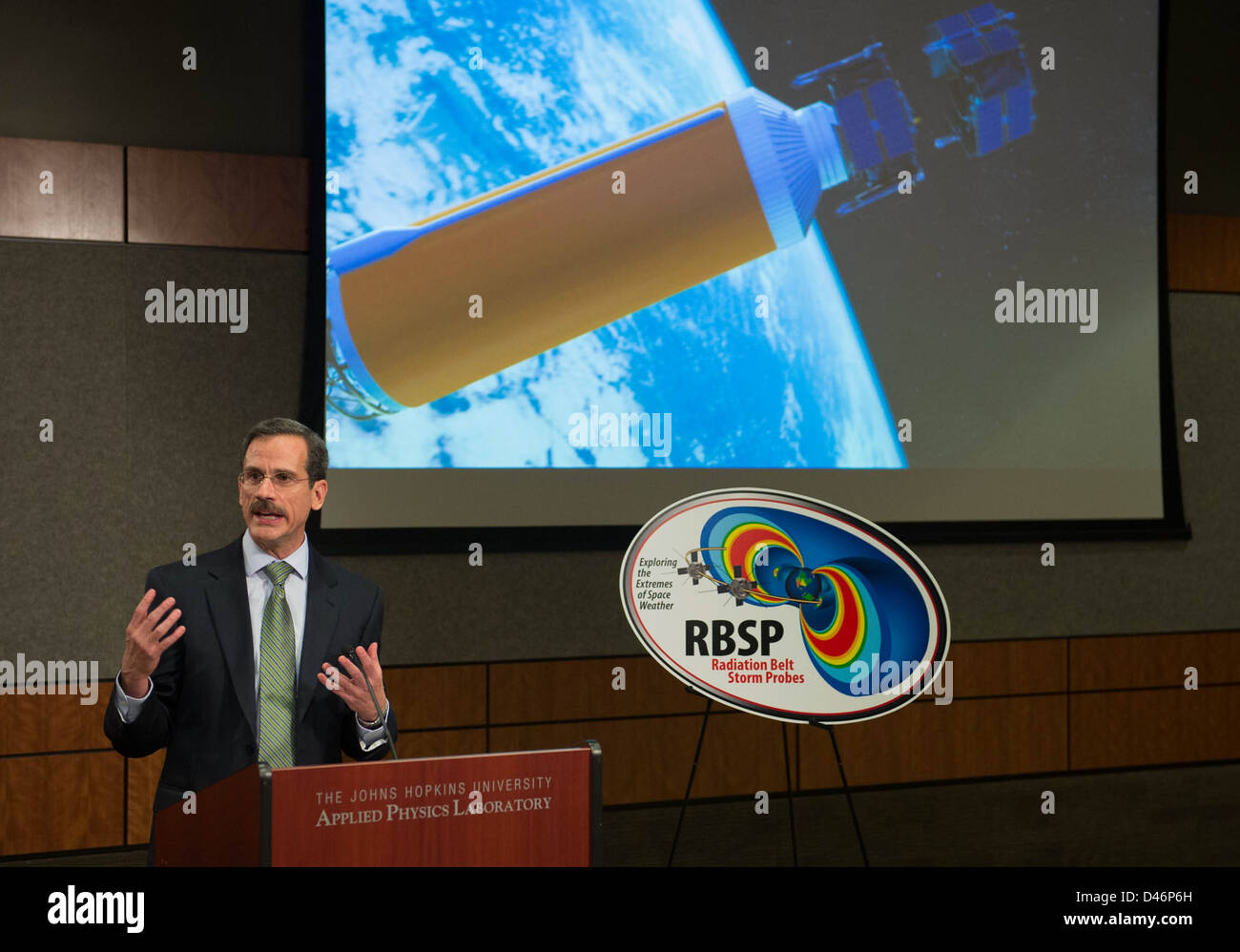 The Van Allen Probes, launched to study Earth's radiation belts, are named in honor of James Van Allen, the scientist who discovered the belts. The mission aims to deepen understanding of space weather and its effects on Earth. Stock Photo