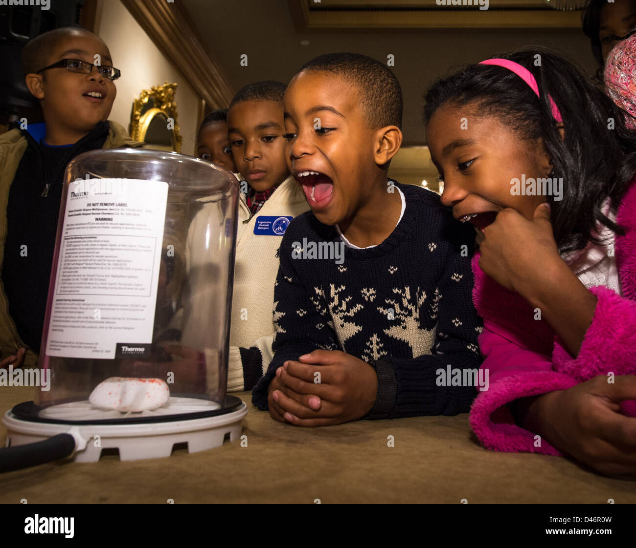 NASA's STEM event at the Ritz-Carlton in Virginia highlighted space science, technology, engineering, and mathematics education. It was part of NASA's efforts to inspire the next generation of scientists and engineers. Stock Photo