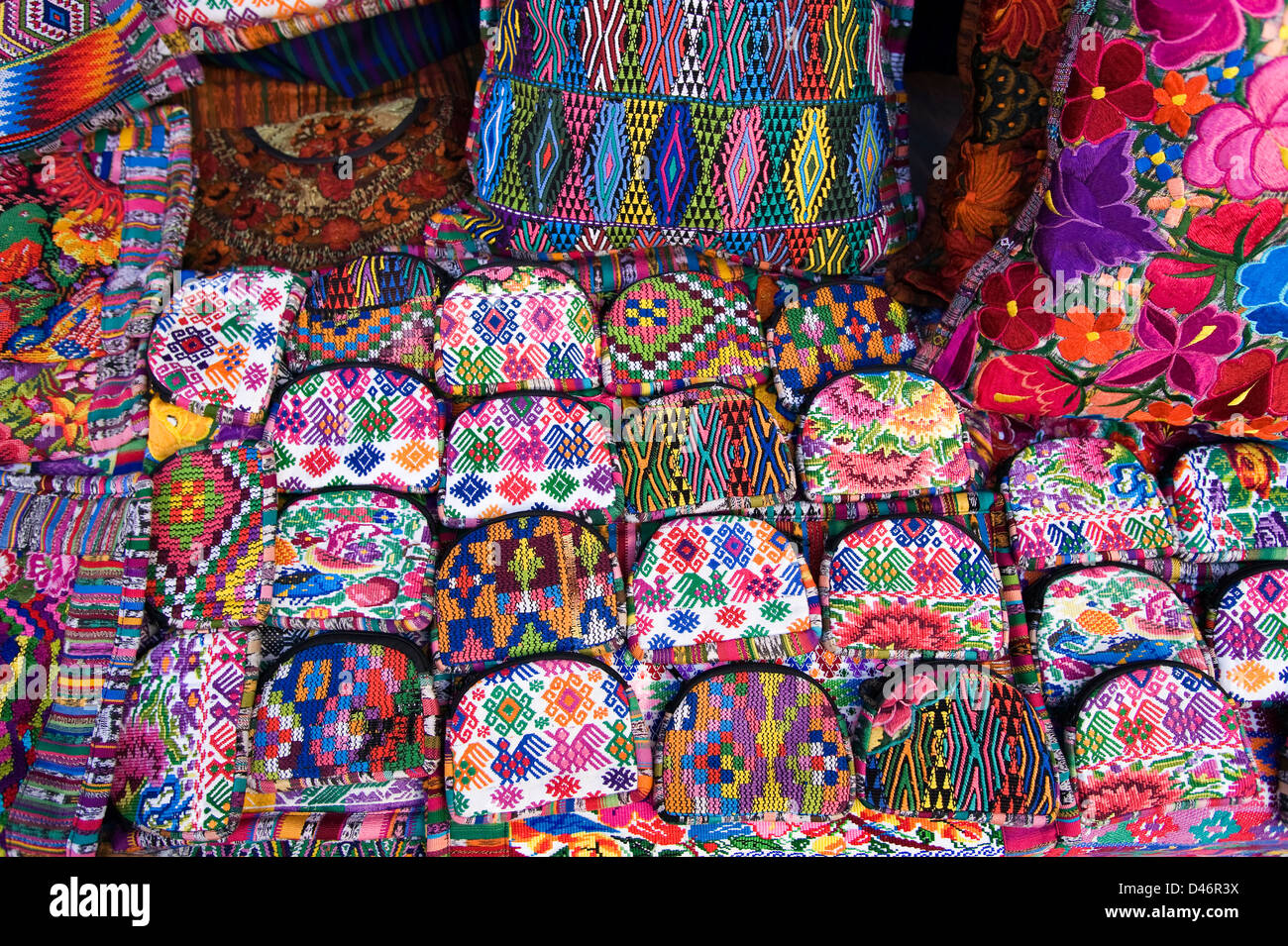 Guatemalan handicrafts for sale Stock Photo