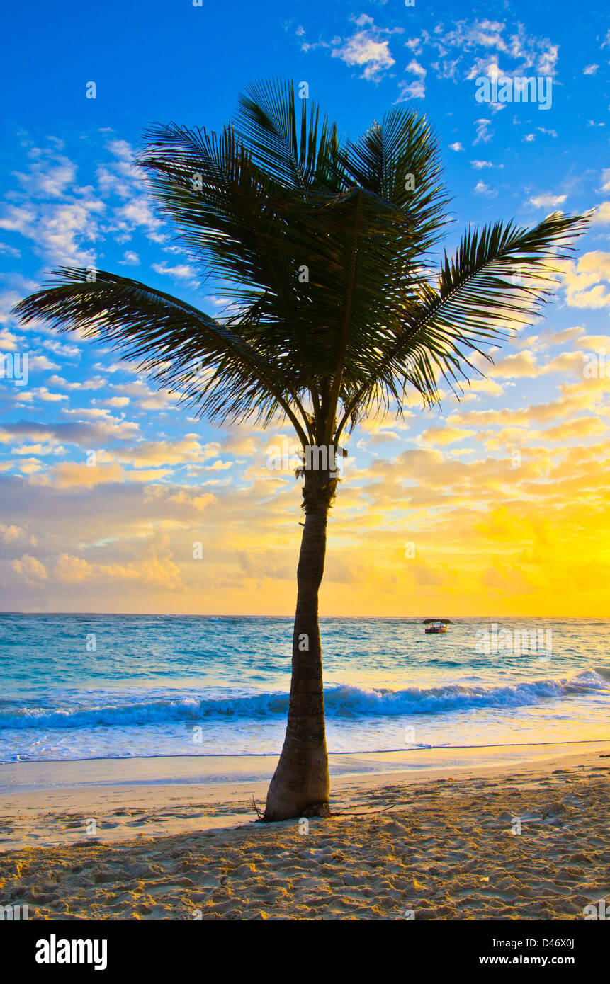 Beautiful sunset above the sea Stock Photo - Alamy