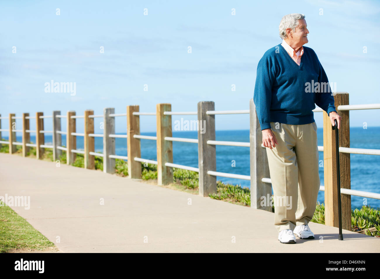 Man With Walking Stick High Resolution Stock Photography and Images - Alamy