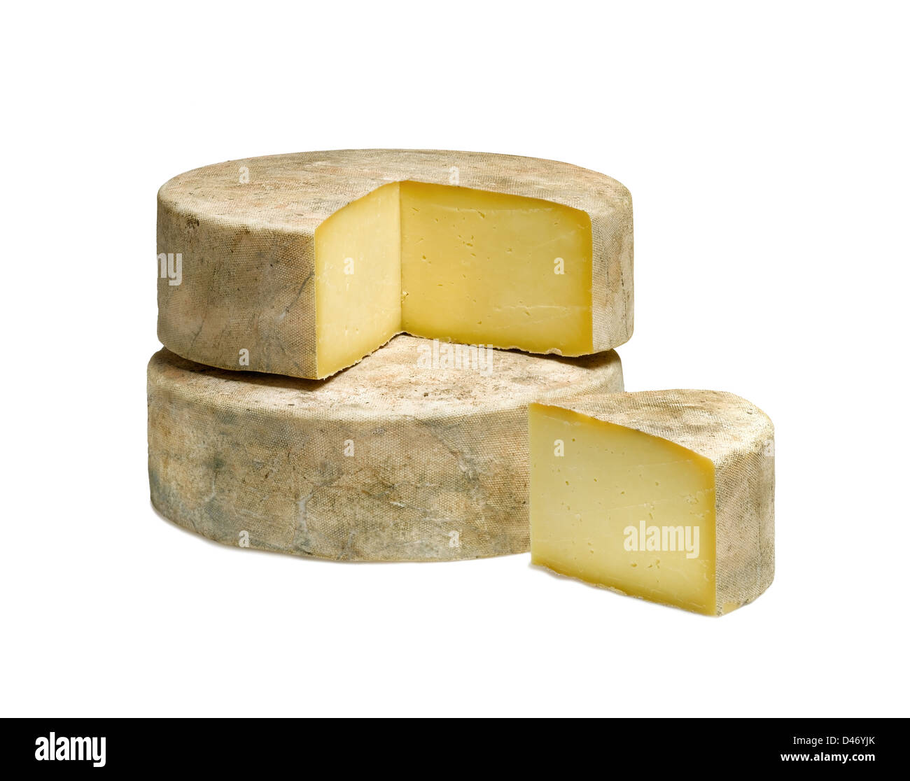 Single Gloucester Cheese Stock Photo