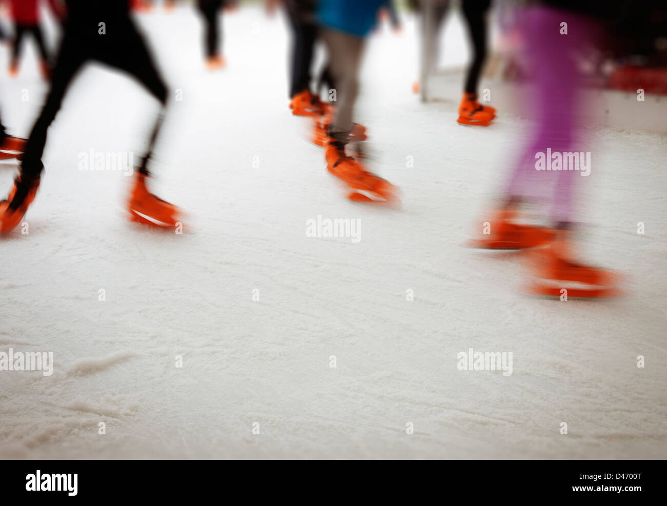 Ice skaters Stock Photo