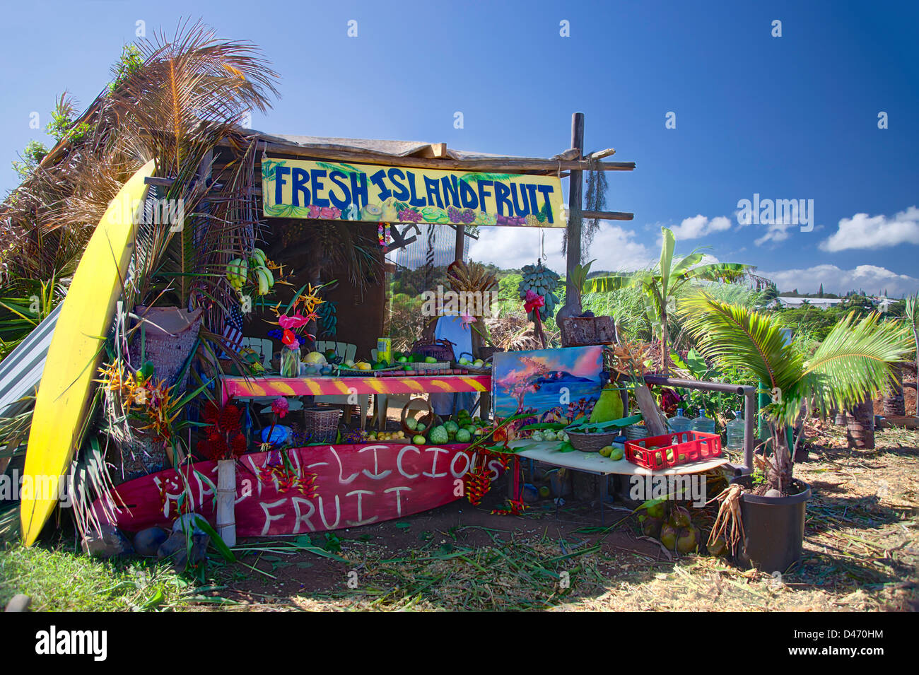 Three image exposures were combined for this photograph of a fruit