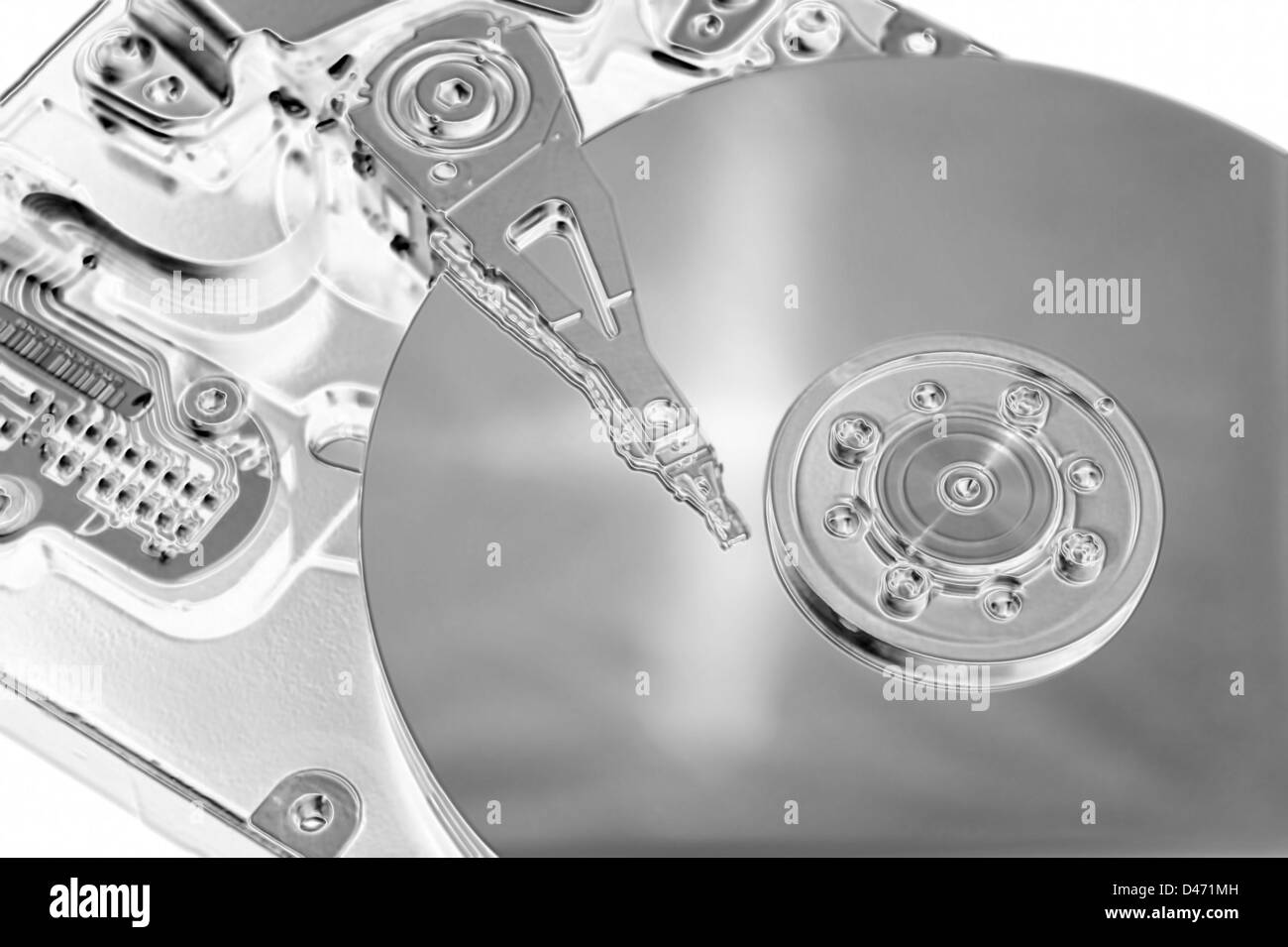 Computer Hard Disk Drive on white Stock Photo Alamy
