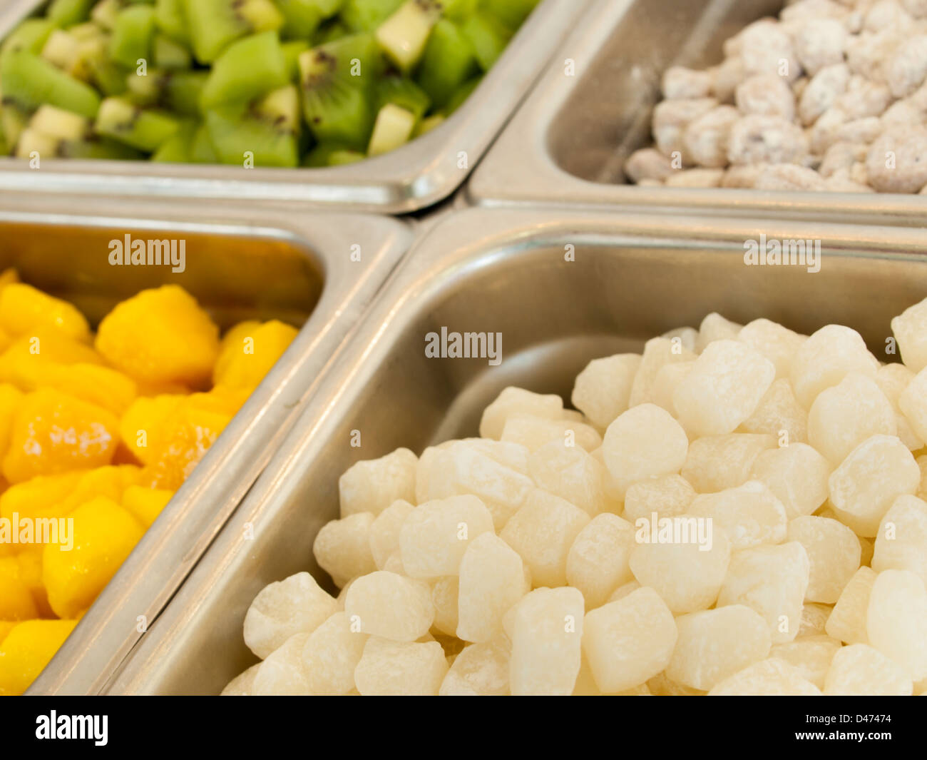 Frozen Yogurt Toppings Bar Yogurt Toppings Ranging From Fresh