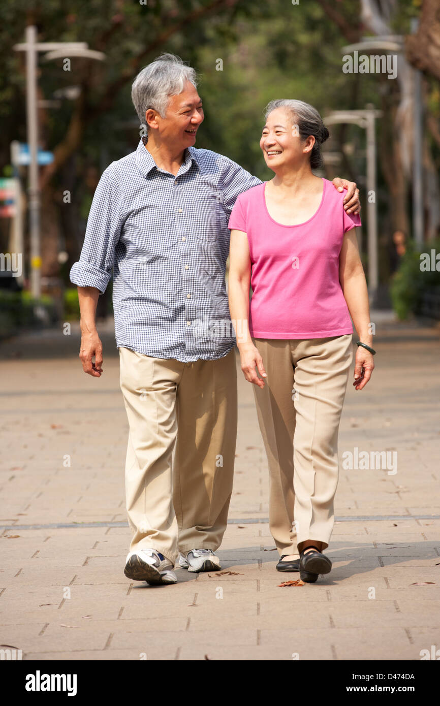 Asian couple walk path hi-res stock photography and images - Alamy