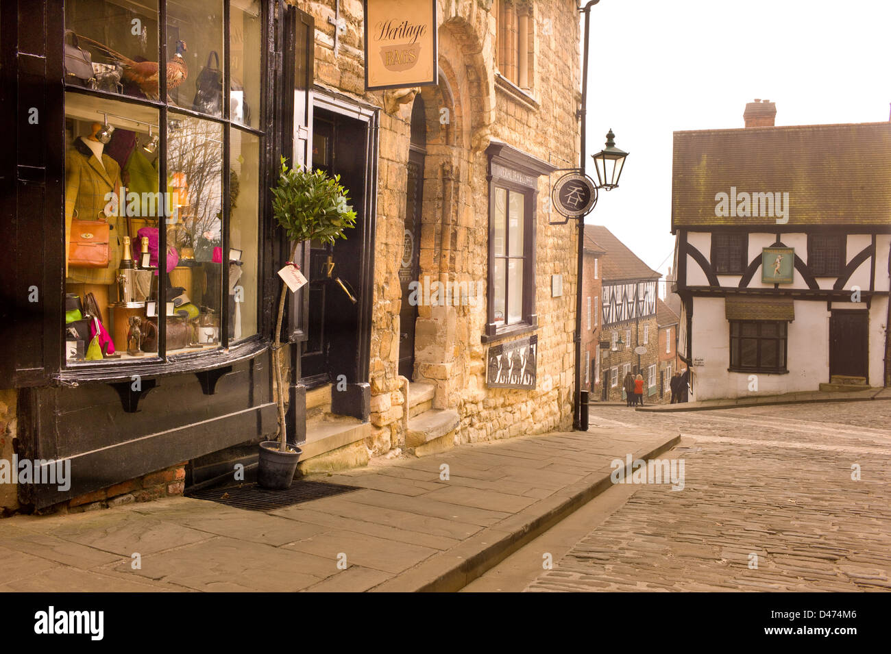 Lincoln Steep Hill Stock Photo Alamy