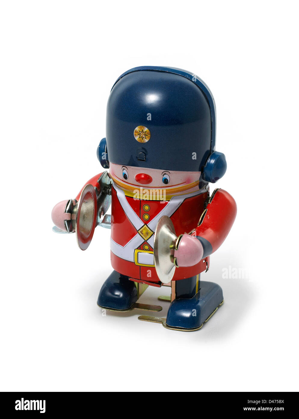 Tin soldier cut out white background Stock Photo